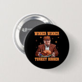 Funny Trump Gewinner Türkei Abendessen Erntedank D Button (Vorne & Hinten)