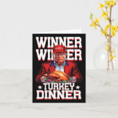 Funny Trump Gewinner Türkei Abendessen Erntedank D Karte (Gelbe Blume)