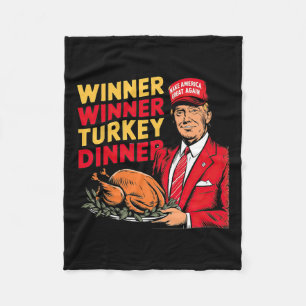 Funny Trump Gewinner Türkei Abendessen Thanksgivi Fleecedecke