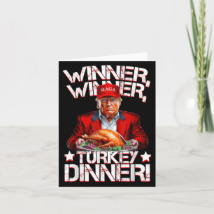 Funny Trump Gewinner Türkei Abendessen Thanksgivi Karte