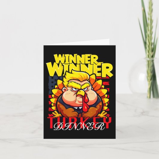 Funny Trump Gewinner Türkei Abendessen Thanksgivi Karte (Vorderseite)