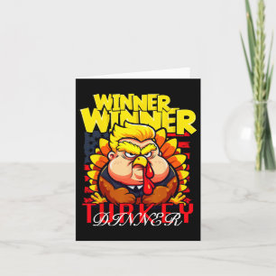 Funny Trump Gewinner Türkei Abendessen Thanksgivi Karte