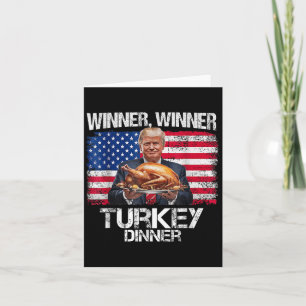 Funny Trump Gewinner Türkei Abendessen Thanksgivi Karte