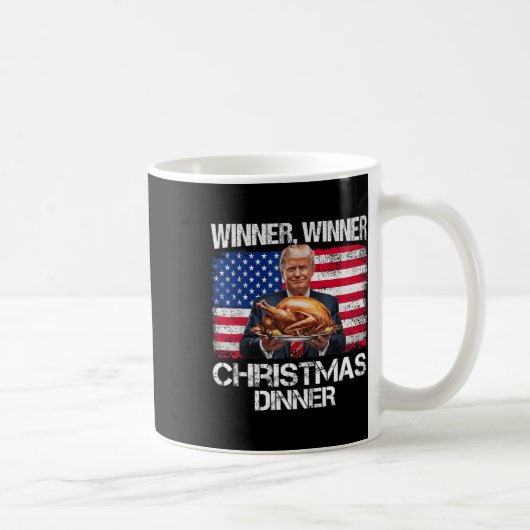 Funny Trump Gewinner Weihnachts-Abendessen Kaffeetasse (Rechts)