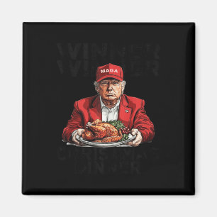Funny Trump Gewinner Weihnachts-Abendessen Magnet