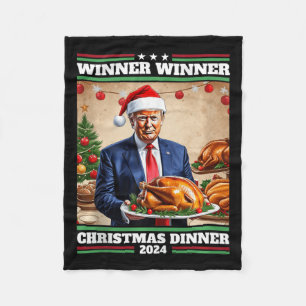 Funny Trump Gewinner Weihnachts-Abendessen Tank to Fleecedecke