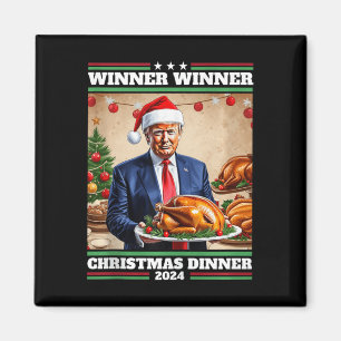 Funny Trump Gewinner Weihnachts-Abendessen Tank to Magnet
