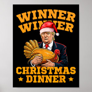 Funny Trump Gewinner Weihnachts-Dinner Türkei Poster