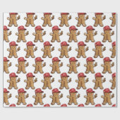 Funny Trump Gingerbrot Man Make Christmas Great Geschenkpapier (Flach)