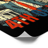 Funny Trump glücklich 4. Juli Unabhängigkeitstag Poster (Ecke)