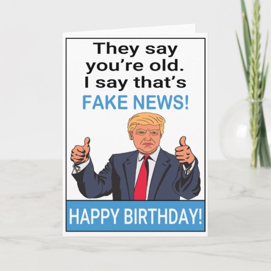 Funny Trump glücklich Geburtstag Karte (Vorderseite)