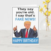 Funny Trump glücklich Geburtstag Karte (Gelbe Blume)