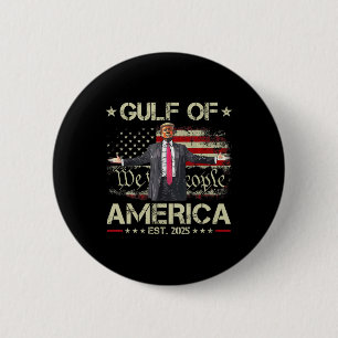 Funny Trump Golf of US America Est 2025 US Amerika Button