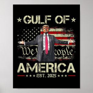 Funny Trump Golf of US America Est 2025 USA Poster