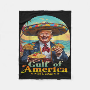 Funny Trump Golf of US America Retro Est 2025 Golf Fleecedecke