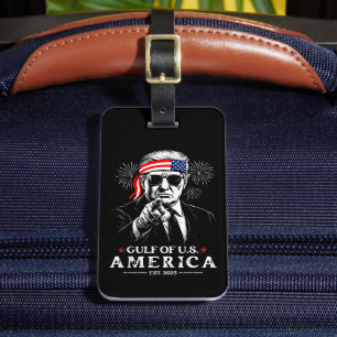 Funny Trump Golf of USA Amerika 2025 4. Juli Gepäckanhänger