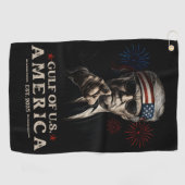 Funny Trump Golf of USA Amerika 2025 4. Juli Golfhandtuch (Horizontal)