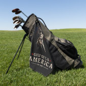 Funny Trump Golf of USA Amerika 2025 4. Juli Golfhandtuch (Gras)