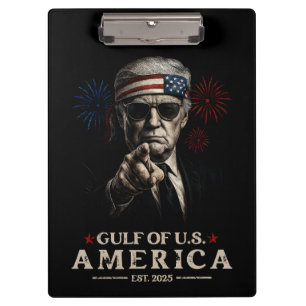 Funny Trump Golf of USA Amerika 2025 4. Juli Klemmbrett