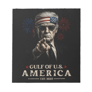 Funny Trump Golf of USA Amerika 2025 4. Juli Notizblock