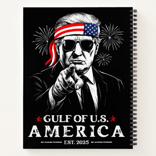 Funny Trump Golf of USA Amerika 2025 4. Juli Notizblock (Rückseite)