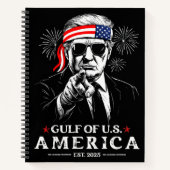 Funny Trump Golf of USA Amerika 2025 4. Juli Notizblock (Vorderseite)