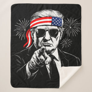 Funny Trump Golf of USA Amerika 2025 4. Juli Sherpadecke
