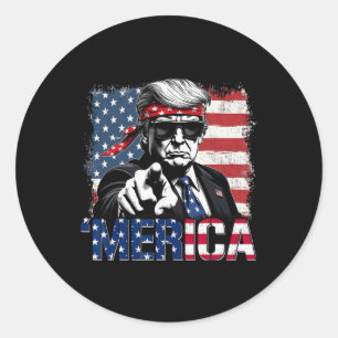 Funny Trump Golf von uns Amerika Trump Apparel Runder Aufkleber