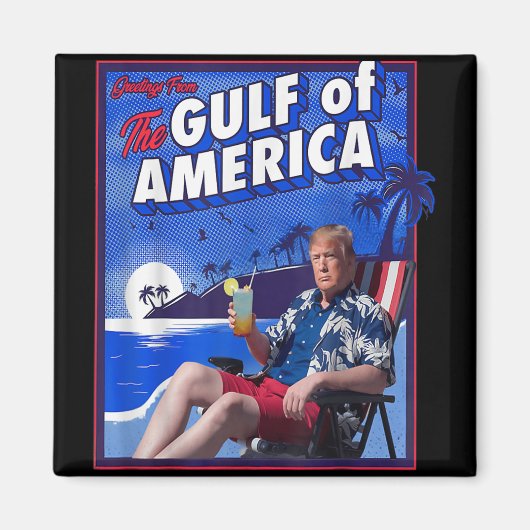 Funny Trump Golf von USA Magnet (Vorne)