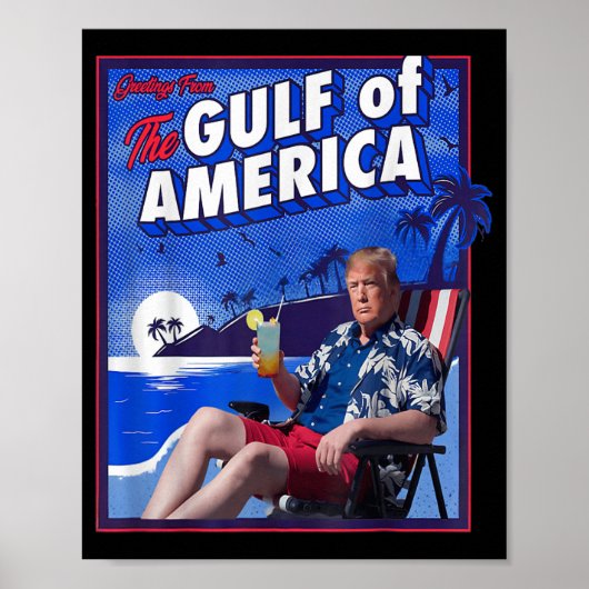 Funny Trump Golf von USA Poster (Vorne)