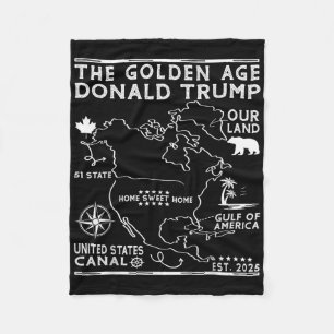 Funny Trump Grönland Panama Canal Canada Mexico G Fleecedecke