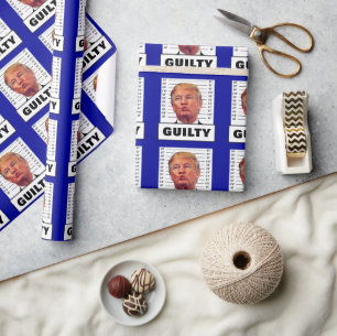 Funny Trump Guilty Geschenkpapier