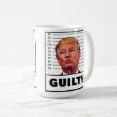 Funny Trump Guilty Kaffeetasse (VorderseiteRechts)
