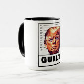 Funny Trump Guilty Tasse (Vorderseite Links)