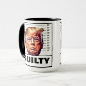 Funny Trump Guilty Tasse (Vorderseite Links)