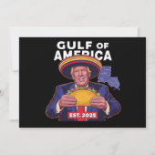 Funny Trump Gulf of US America 2025 Trump Einladung (Vorderseite)