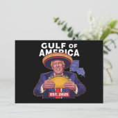 Funny Trump Gulf of US America 2025 Trump Einladung (Stehend Vorderseite)