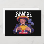 Funny Trump Gulf of US America 2025 Trump Einladung (Vorne/Hinten)