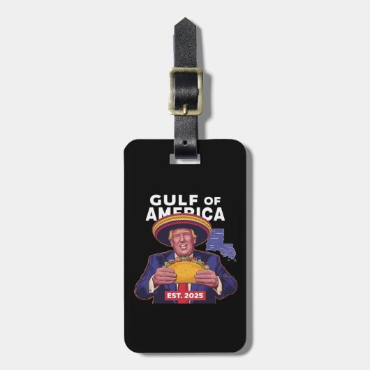 Funny Trump Gulf of US America 2025 Trump Gepäckanhänger (Vorderseite vertikal)