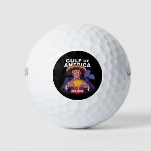 Funny Trump Gulf of US America 2025 Trump Golfball