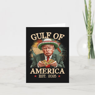 Funny Trump Gulf of US America 2025 Trump Merchand Karte