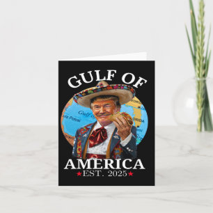 Funny Trump Gulf of US America 2025 Trump Merchand Karte