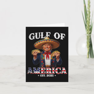 Funny Trump Gulf of US America 2025 Trump Merchand Karte