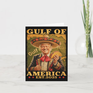 Funny Trump Gulf of US America 2025 Trump Merchand Karte