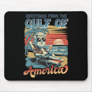 Funny Trump Gulf of US America 2025 Trump Merchand Mousepad