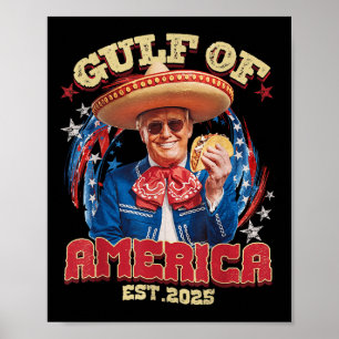 Funny Trump Gulf of US America Est 2025 Golf of M Poster