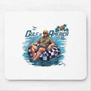 Funny Trump Gulf of US America Est 2025 Mousepad