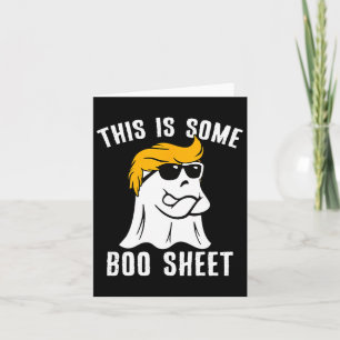 Funny Trump Halloween Dies ist ein Bootschild Karte