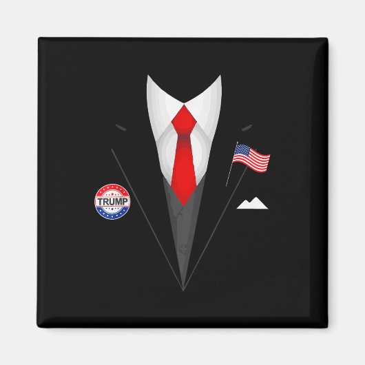 Funny Trump Halloween Kostüme Präsident Trump Magnet (Vorne)