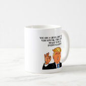 Funny Trump Happy Grandpa Day Birthday Coffee Mug Kaffeetasse (VorderseiteRechts)